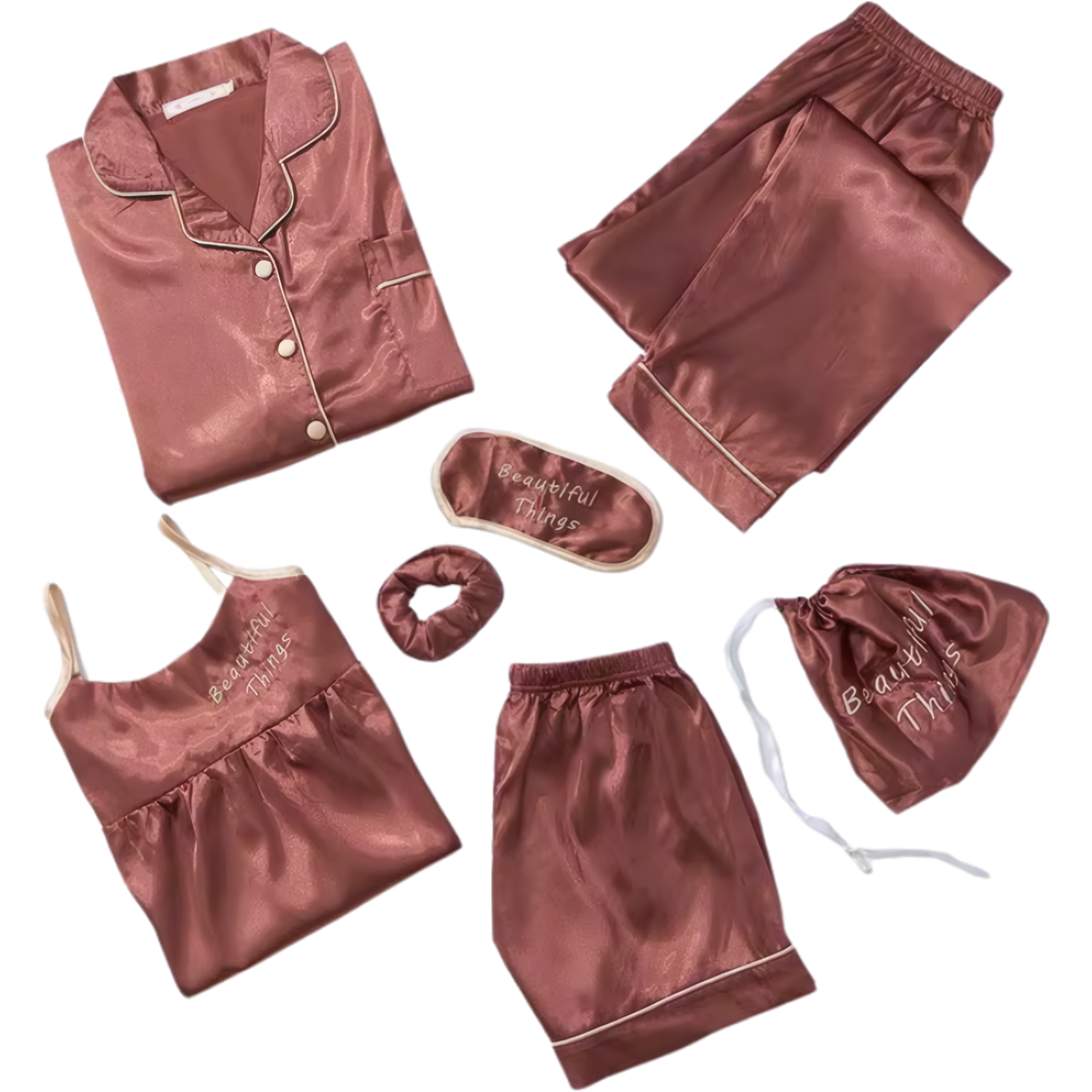 פיג׳מה סאטן לנשים