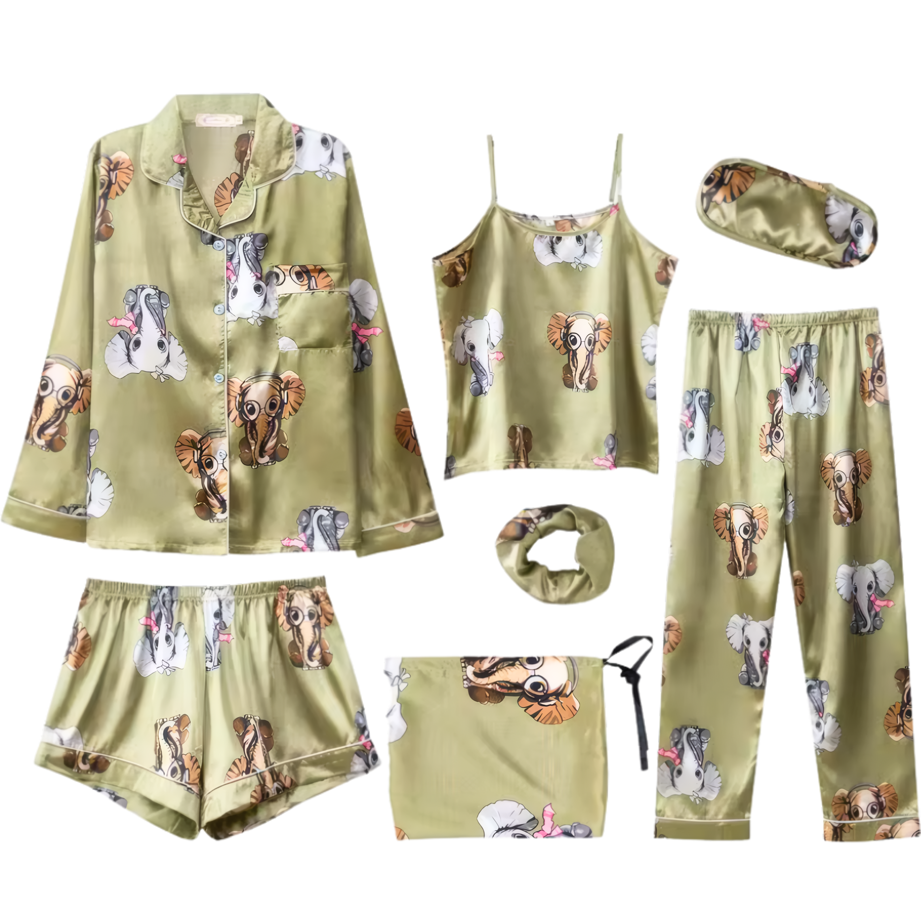 פיג׳מה סאטן לנשים