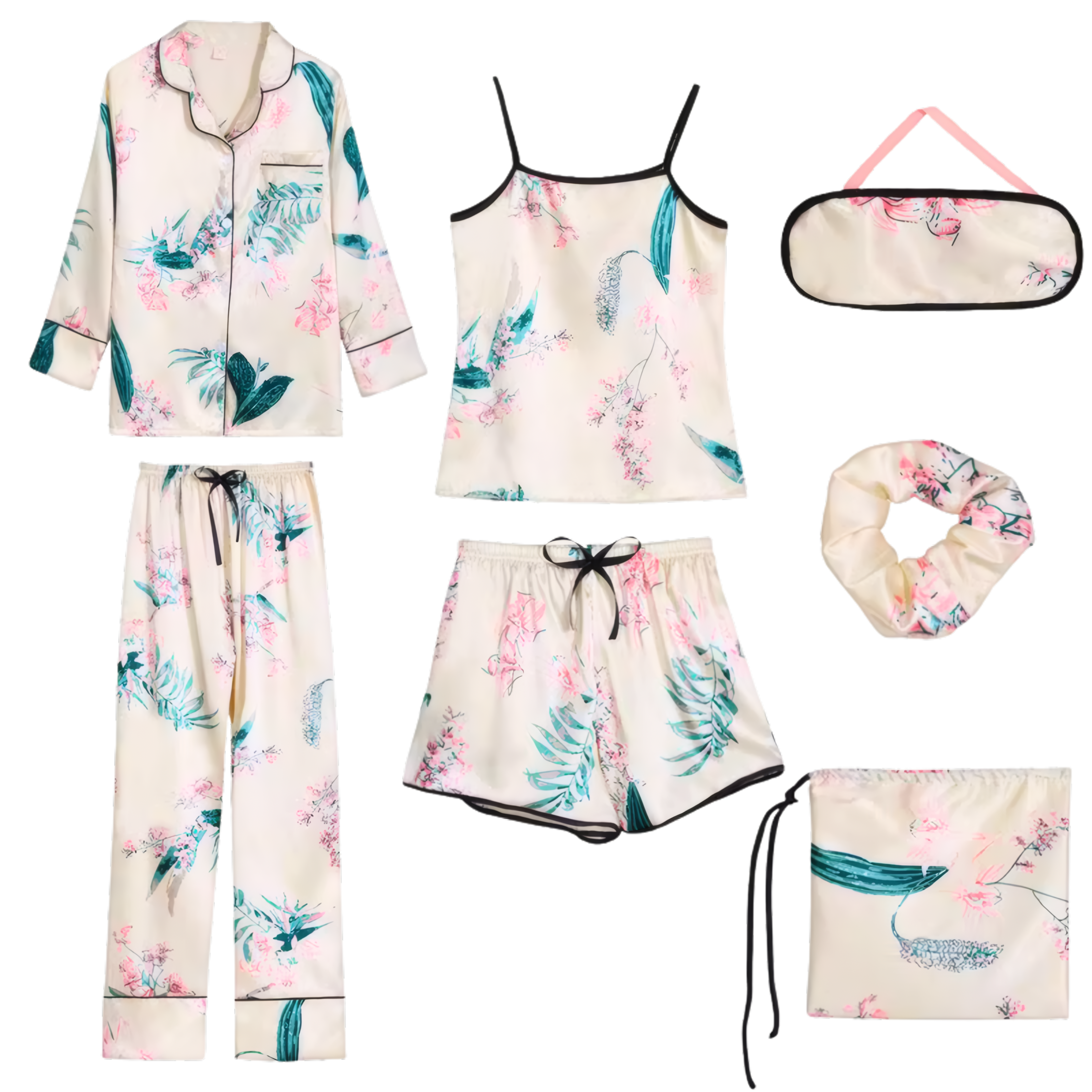 פיג׳מה סאטן לנשים