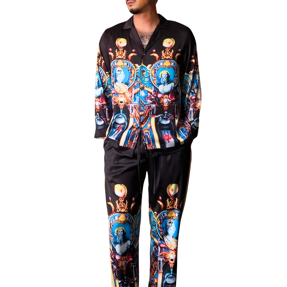 סט פיג׳מה יוקרתי לגברים