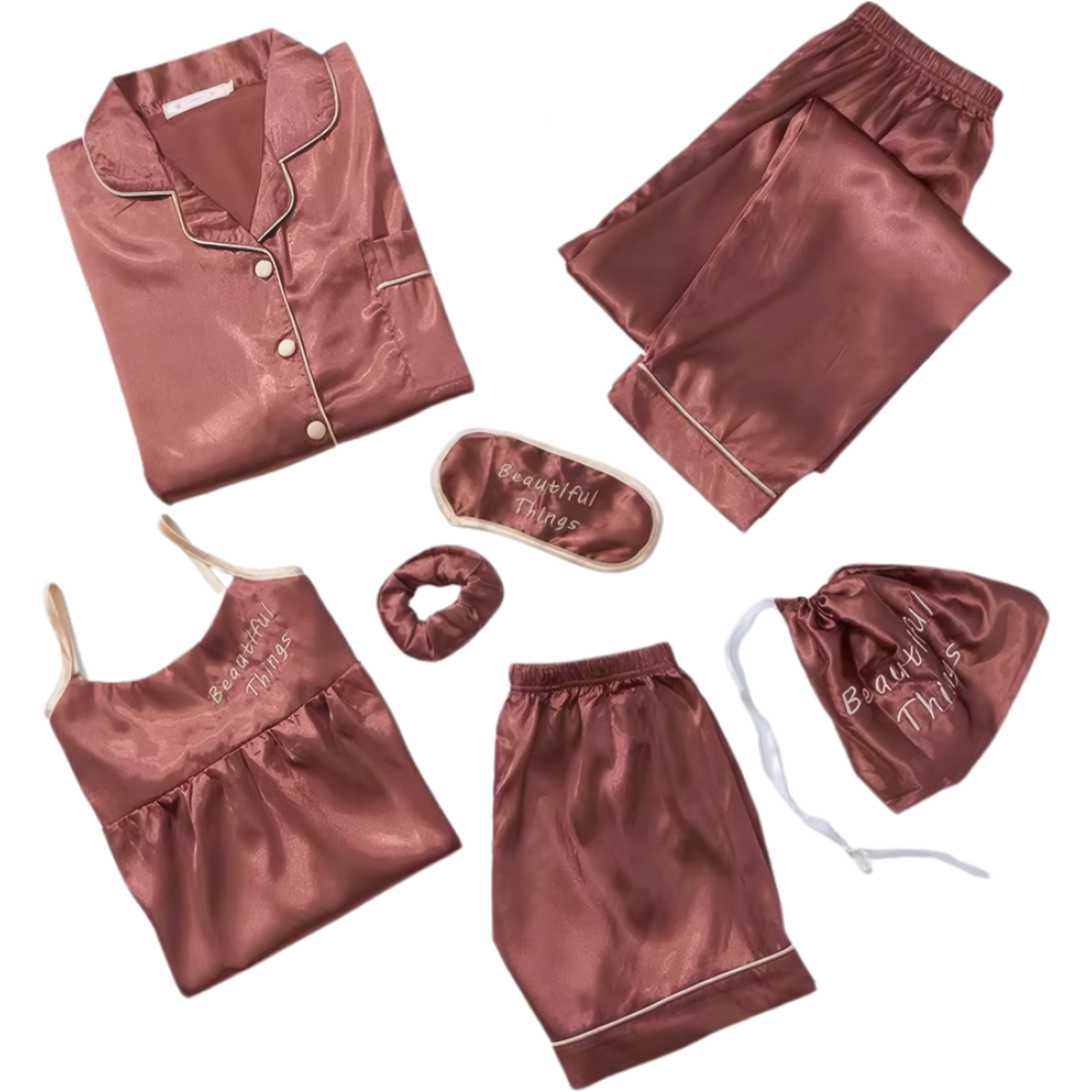 פיג׳מה סאטן לנשים