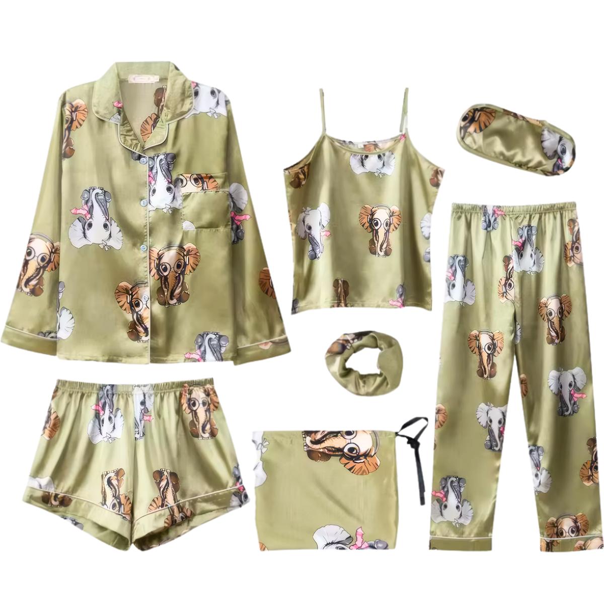 פיג׳מה סאטן לנשים