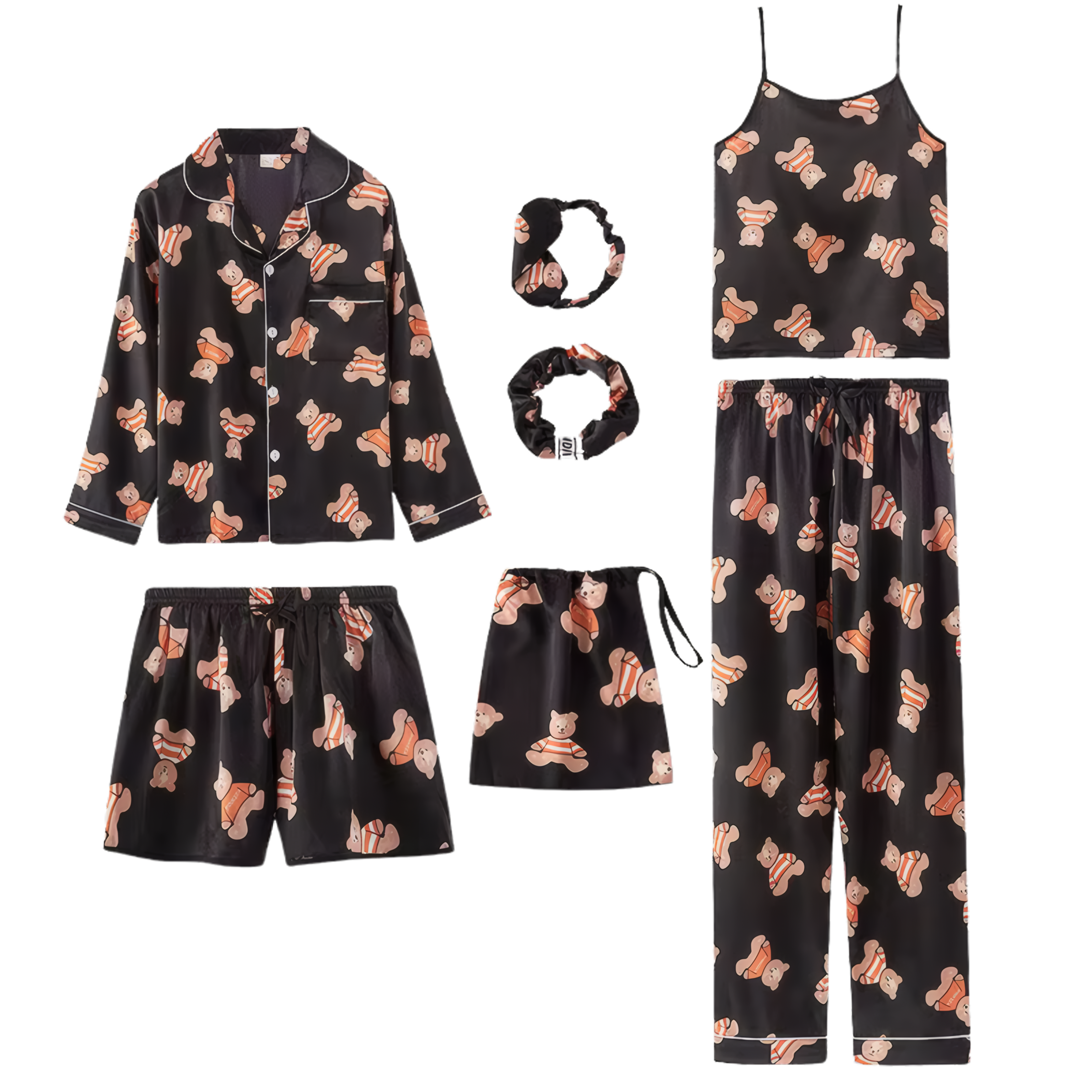 פיג׳מה סאטן לנשים