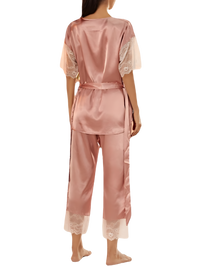 סט פיג׳מה סאטן יוקרתי לנשים