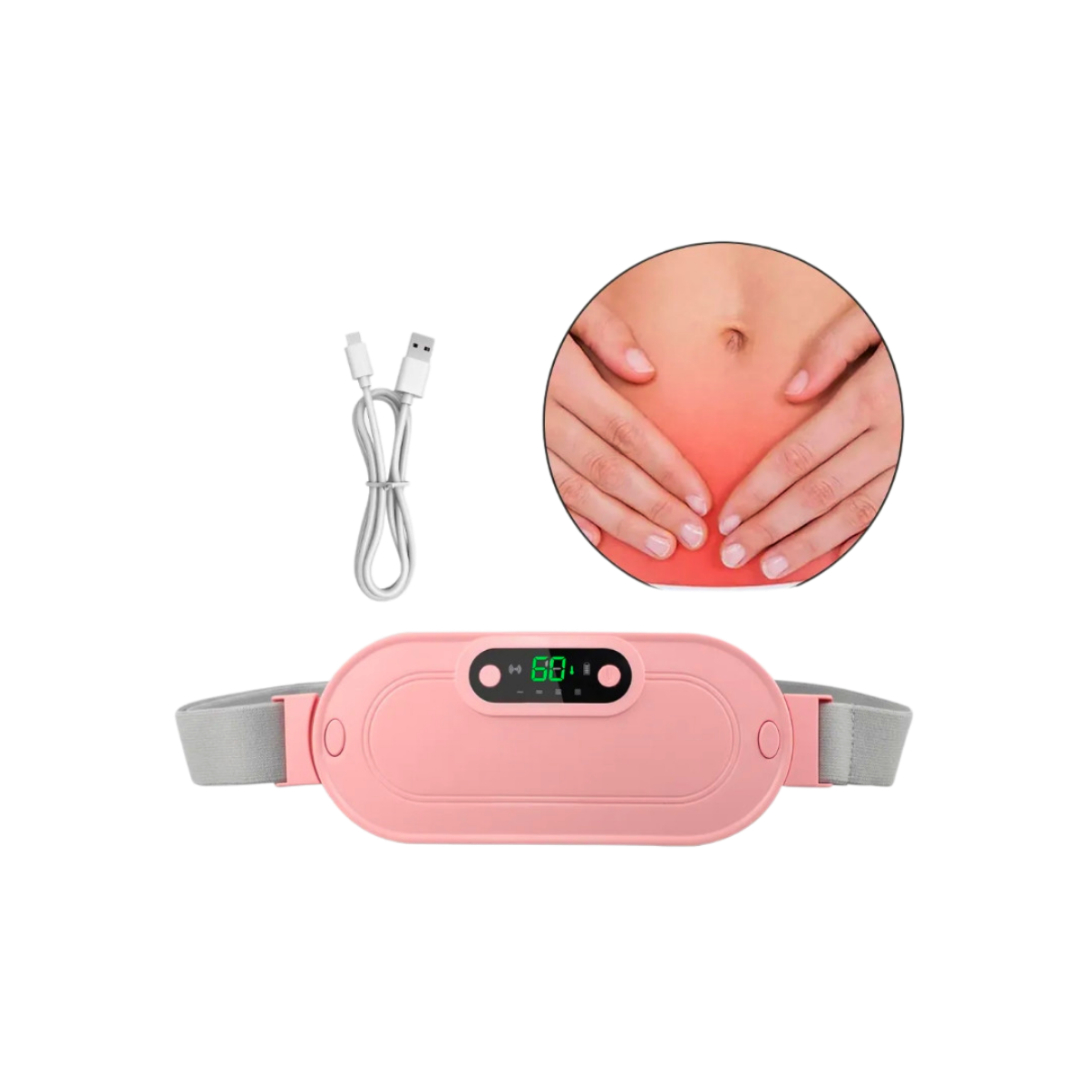 מכשיר עיסוי להקלה בכאבי מחזור